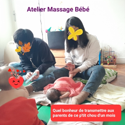 Atelier Massage Bébé au Kfé des Familles - Bacalan